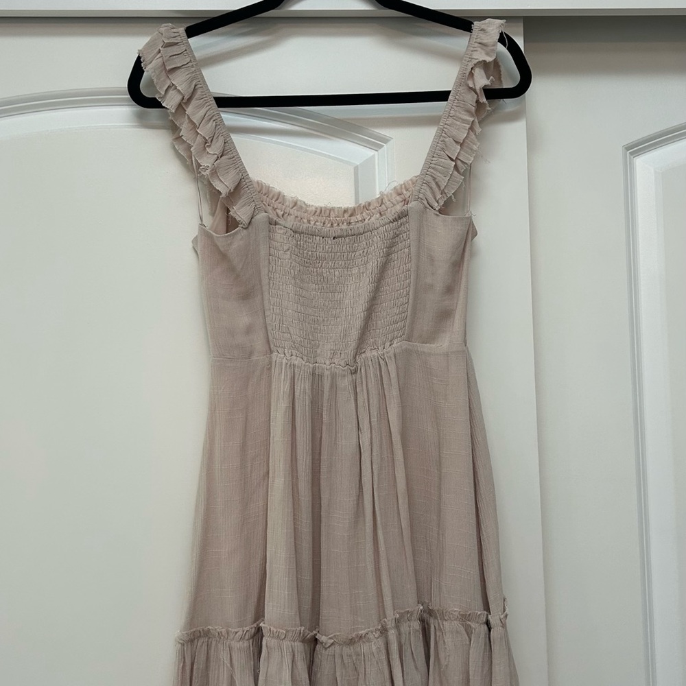 Papermoon Light Beige Ruffled Dress - Picture 2 of 3